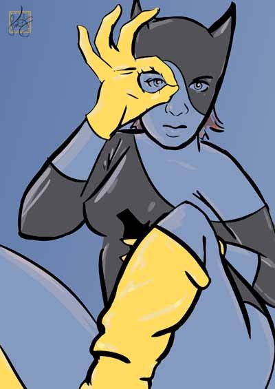 Sneering Batgirl