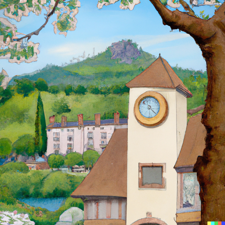 The village clock