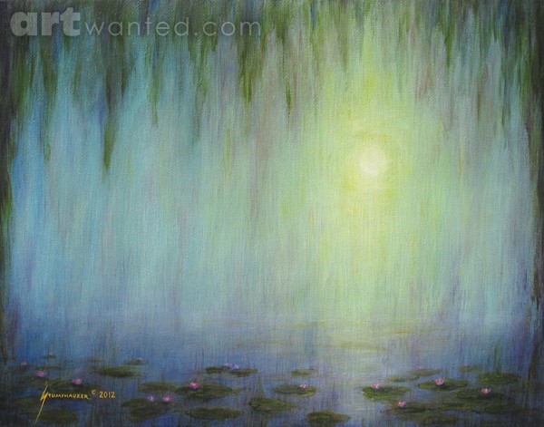 Water Lilies At Sunrise