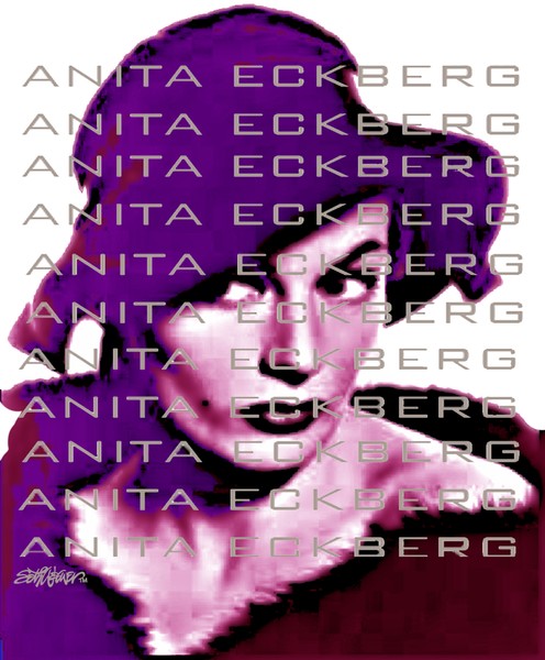 Anita Eckberg in Wine