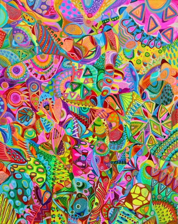 Colorful abstract art by Veera Zukova