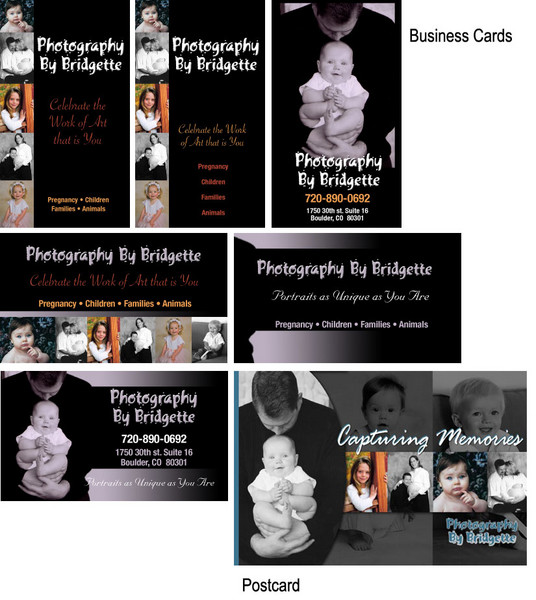 Photography by Bridgette Biz Cards