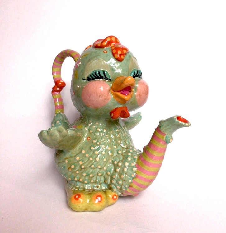 Little Chickadee Naughty Teapot