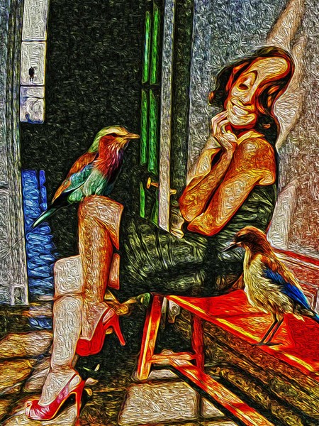 Annunciation to a vacant madonna