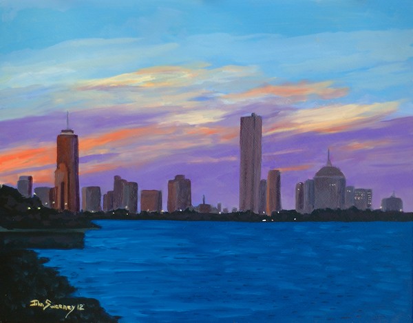 Boston Skyline at Twighligt