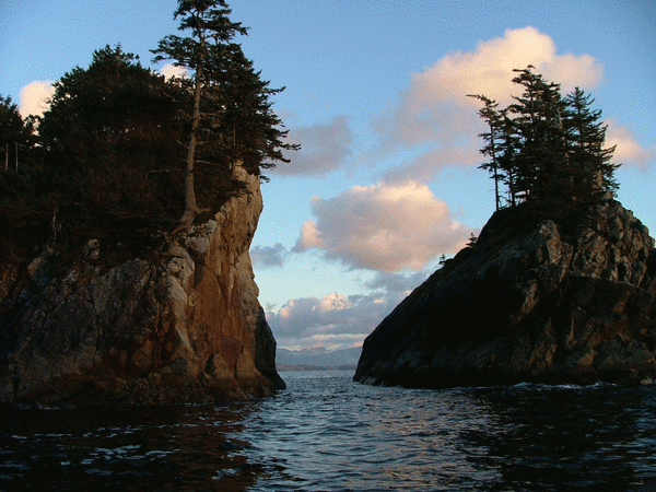 On the sea