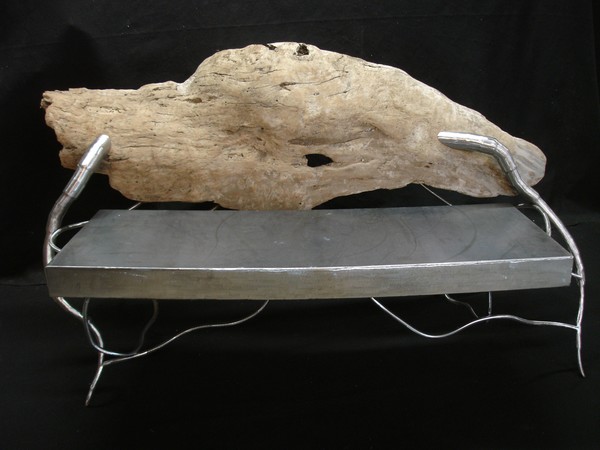 driftwood bench