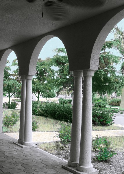 Through the arches