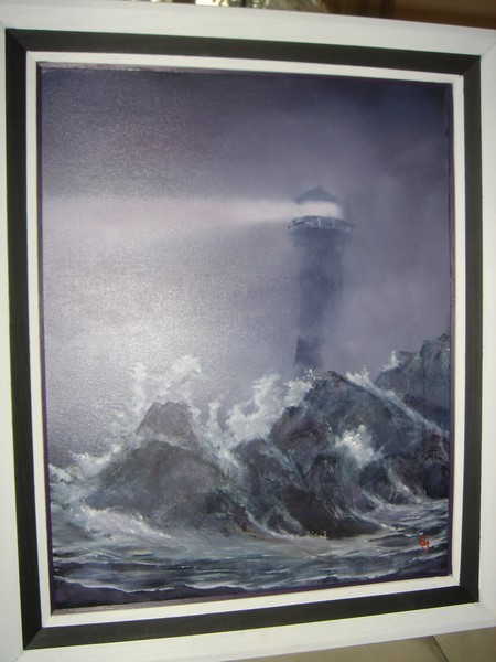 lighthouse in the mist