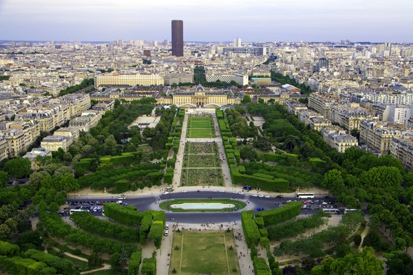 Paris as seen from the Eiffel Tower