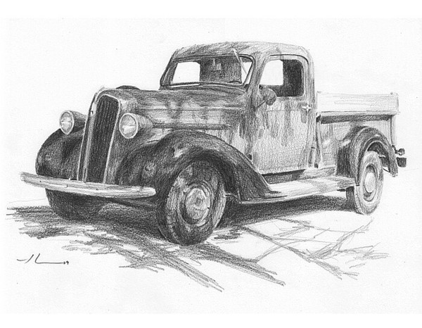 wp-lg classic truck drawing