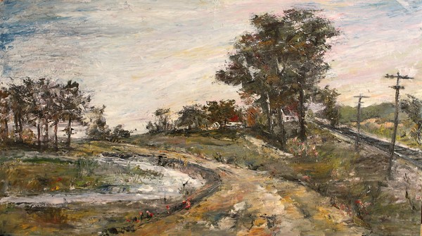 Landscape near village