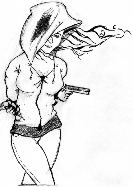 Girl with guns