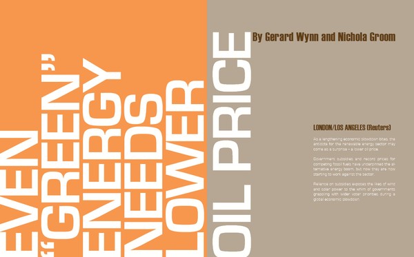 Even Green Energy Needs Lower Oil Price magazine