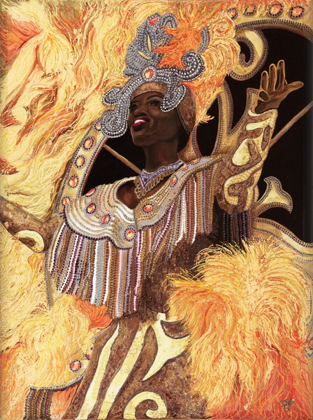 Yellow Carnival Lady