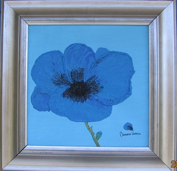 papaver blue27x27ast