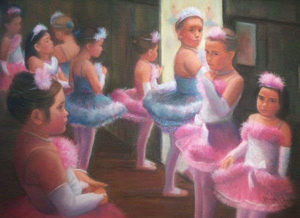 Little Ballerinas Backstage at the Recital