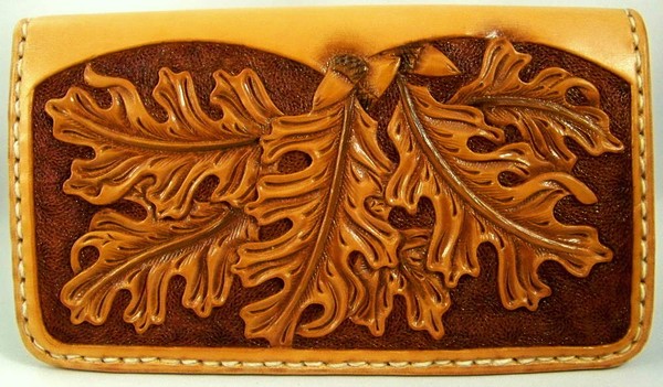 Oak Leaf Wallet Back
