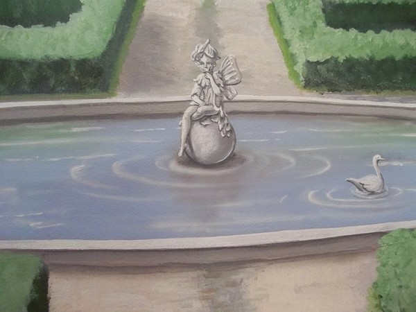 Garden Room fountain detail
