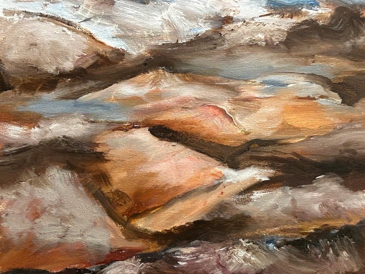 Landscape oil sketch 