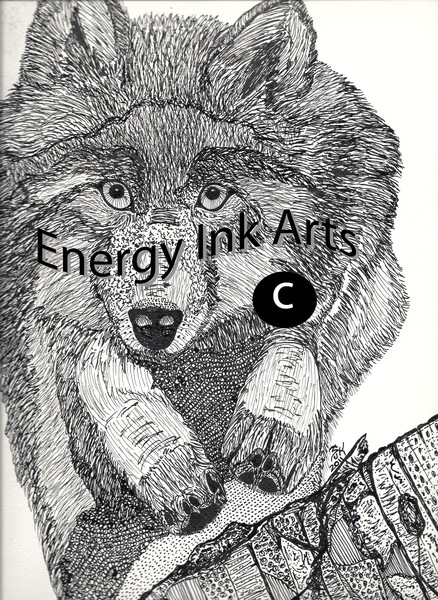 sjkrueger jumping wolf watermark