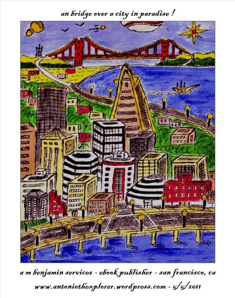 bridge over city in paradise !