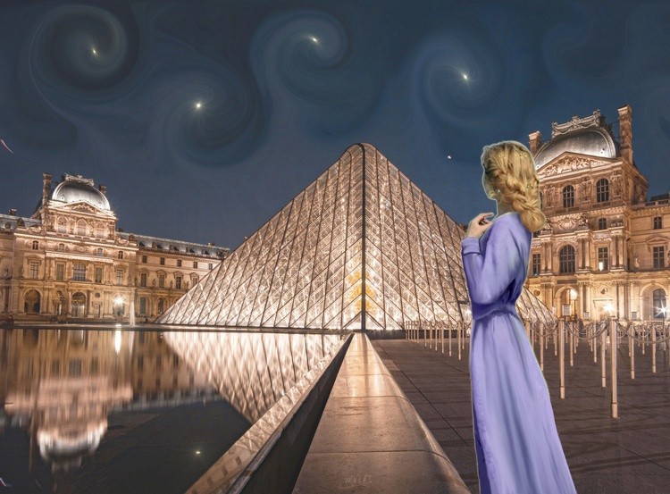 Starry Night at The Louvre