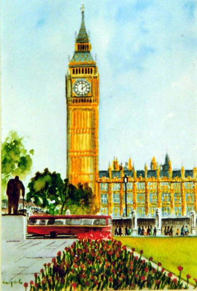 BIG BEN & THE HOUSES OF PARLIAMENT, LONDON