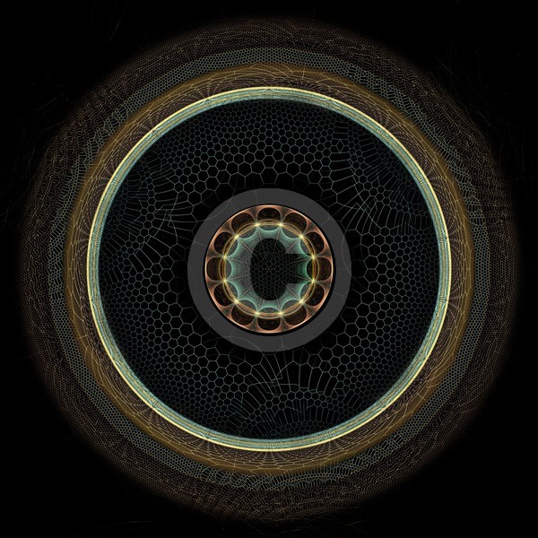 Green Eye Abstract Fractal Design