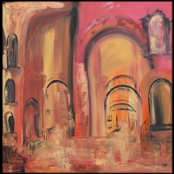 Venice in abstract impressionist