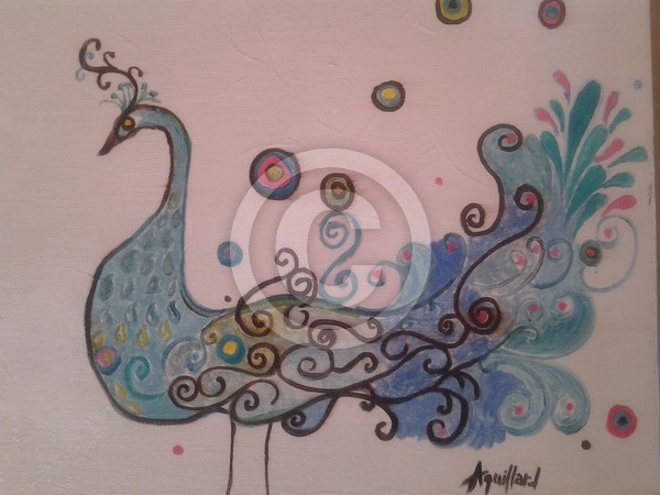 primitive peacock