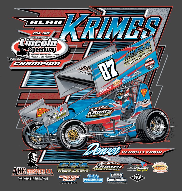 Alan Krimes Sprintcar back