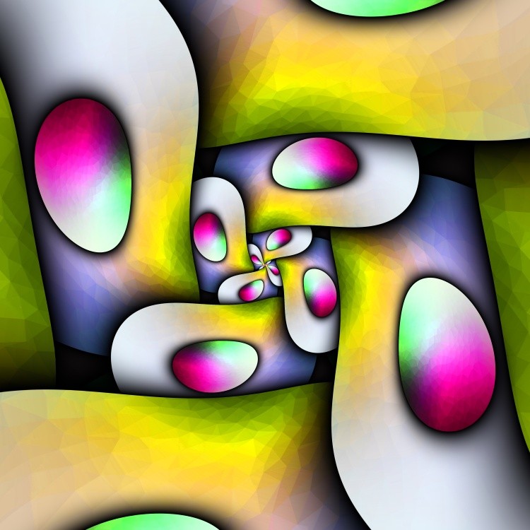Abstract doodle painting
