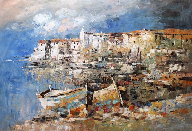 Boat by Fishing Village
