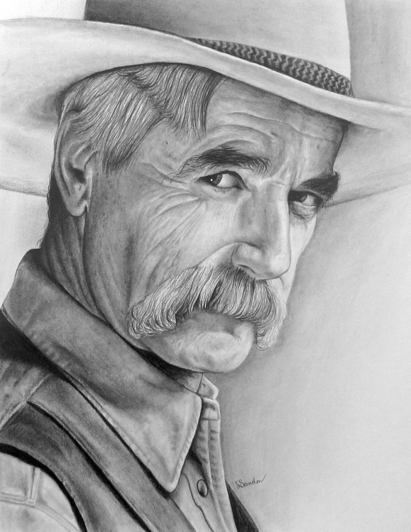 Sam Elliott by Lane Sanders | ArtWanted.com