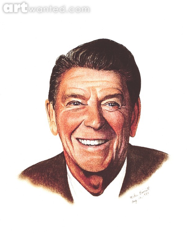 Ronald Reagan Caricature