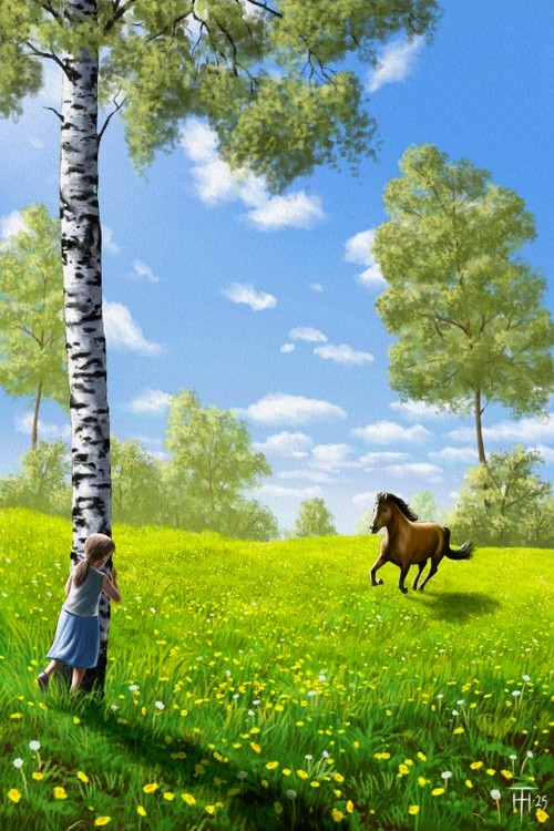 Playing on the Meadow