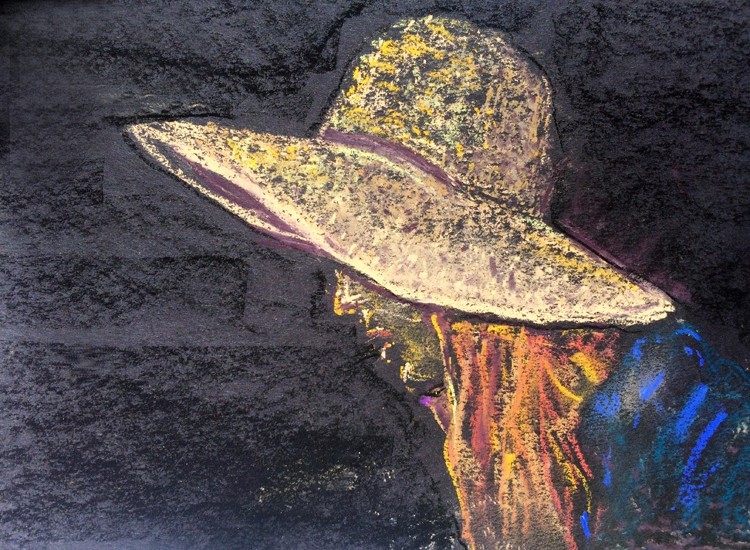 Girl In Hat Drawing