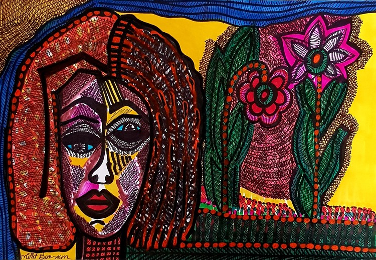 Israeli woman Mirit Ben-Nun decorative modern art