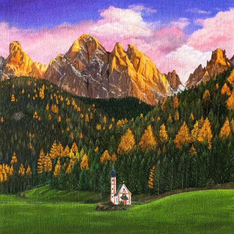 St Johann Church Dolomites