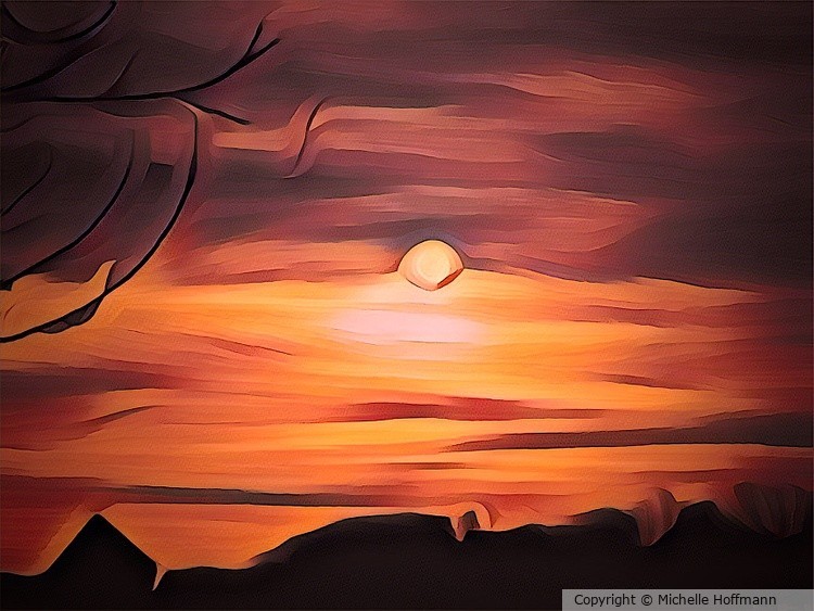 Sunset In Oil