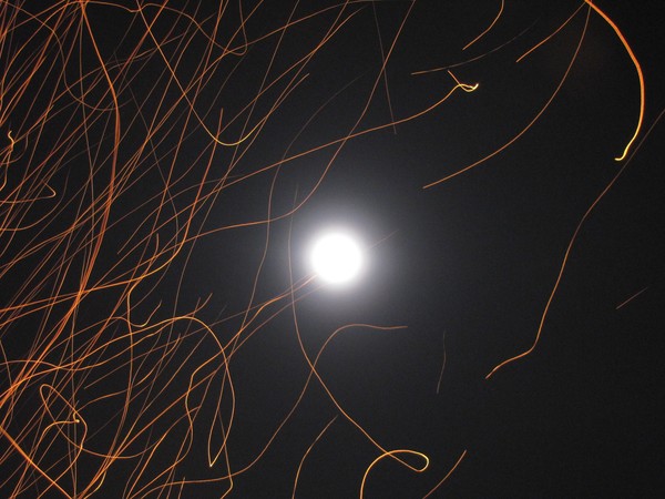 sparks over the moon