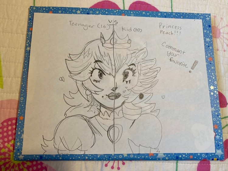 Kid vs. Teen Princess Peach!!!