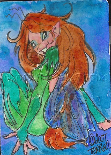 Smiling Faery ACEO
