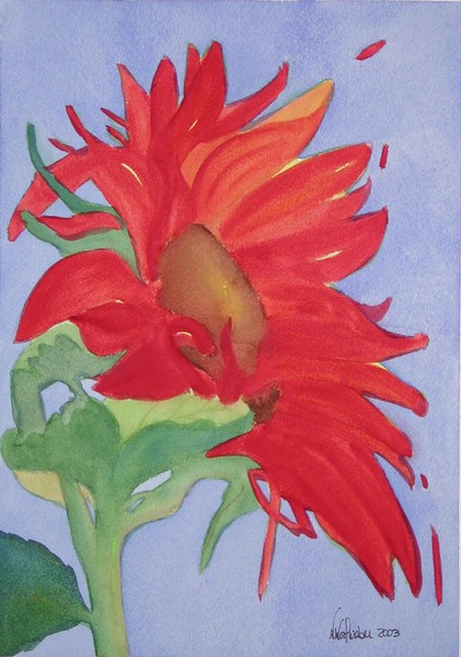 Red Sunflower