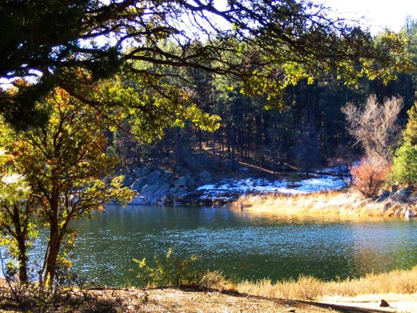 Goldwater Lake In Winter