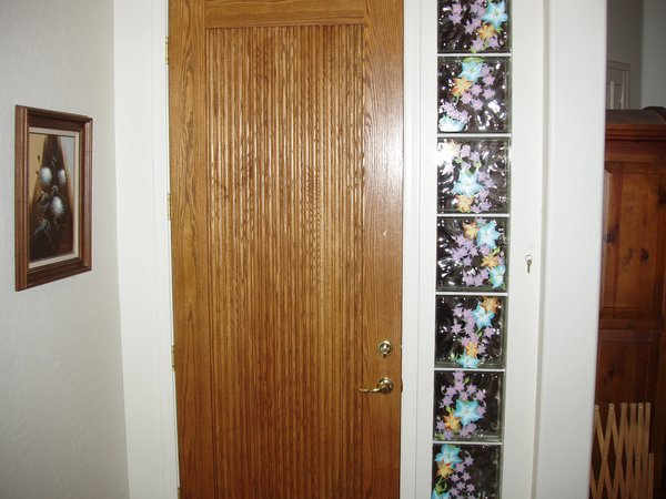 Floral on Door Window