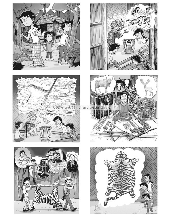 Boopy Cambodia illustrations for Ecosys