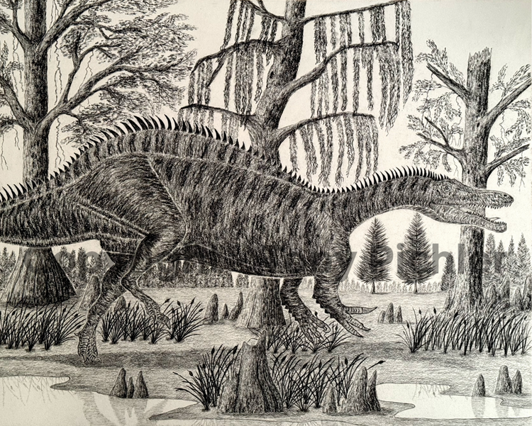 Suchomimus on an Early Cretaceous Hunt 