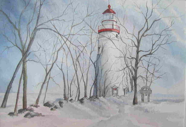 Marblehead Lighthouse-winter
